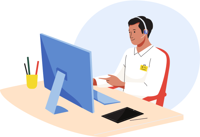 Contact illustration